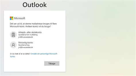 Sådan logger du på eller af Outlook.com .